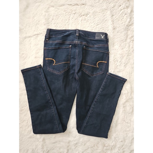 American Eagle By Payless Denim - American Eagle Outfitters Dark Indigo Skinny Jegging Jeans‎ 6 Regular Stretch